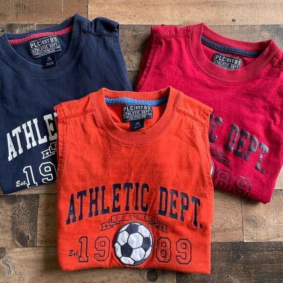 Children’s Place Athletic Dept Boys Lot Of 3 Cotton Tank Tops Size Medium 7/8 - Picture 1 of 8